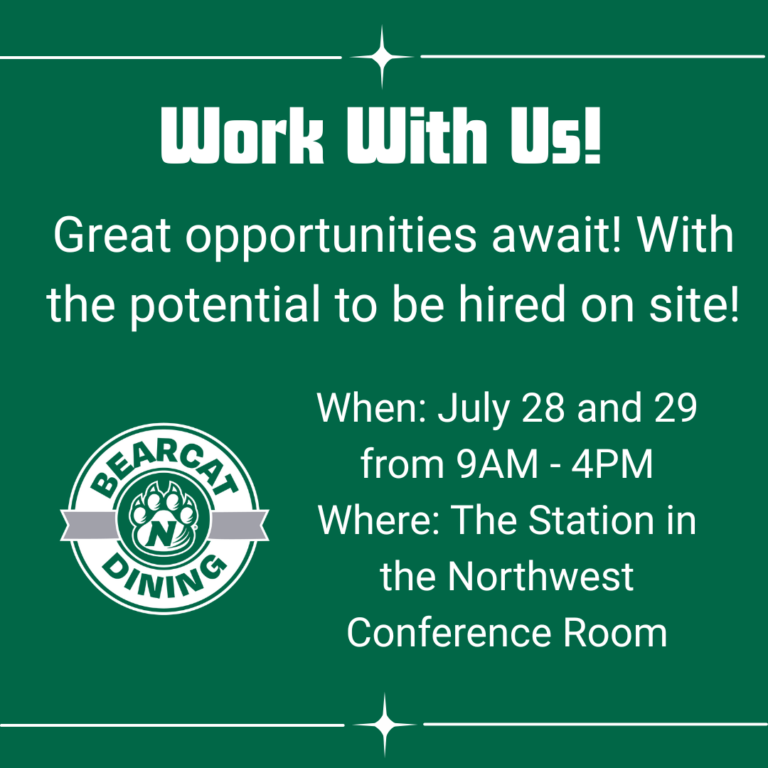 Information on Bearcat Dining hiring event